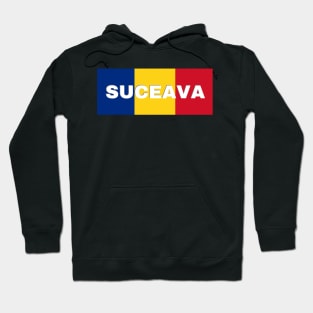 Suceava City in Romanian Flag Hoodie